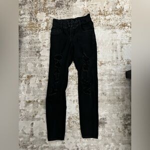 Black high waisted jeans
